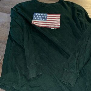 Vintage 90/ early 2000s hunter green POLO Ralph Lauren long sleeve tee. No tags.